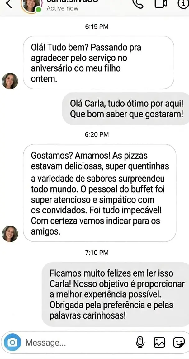 Print de Avaliação Instagram